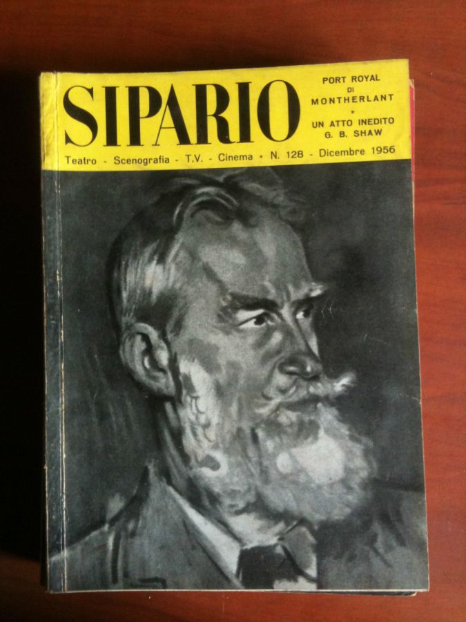 SIPARIO magazine side cover Issue 128  December 1956