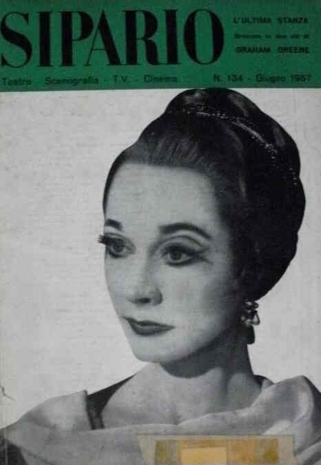 SIPARIO magazine side cover Issue 134  June 1957