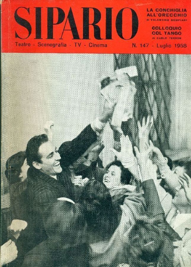 SIPARIO magazine side cover Issue 147 July 1958