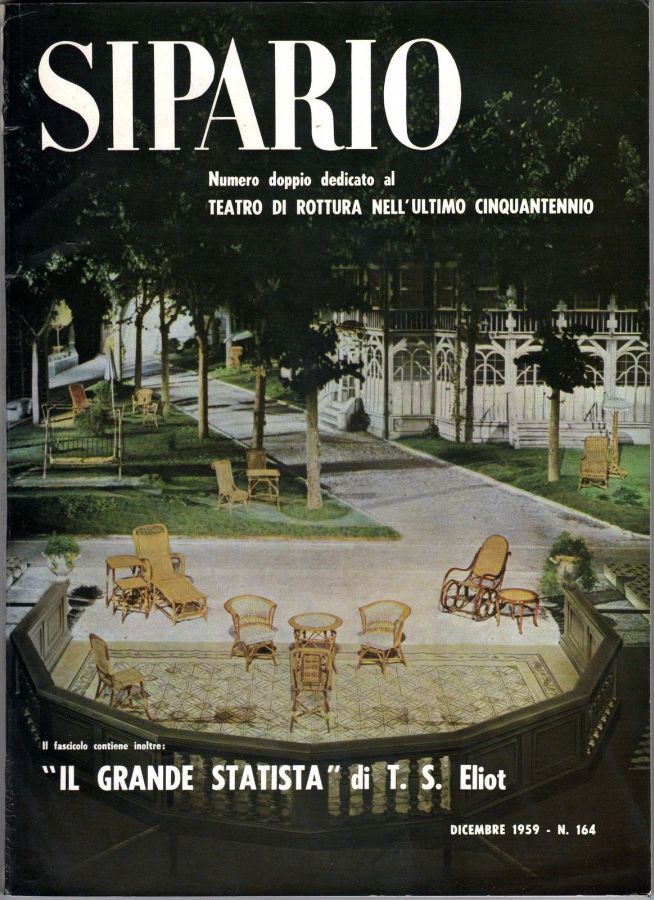 SIPARIO magazine side cover Issue 164  December 1959
