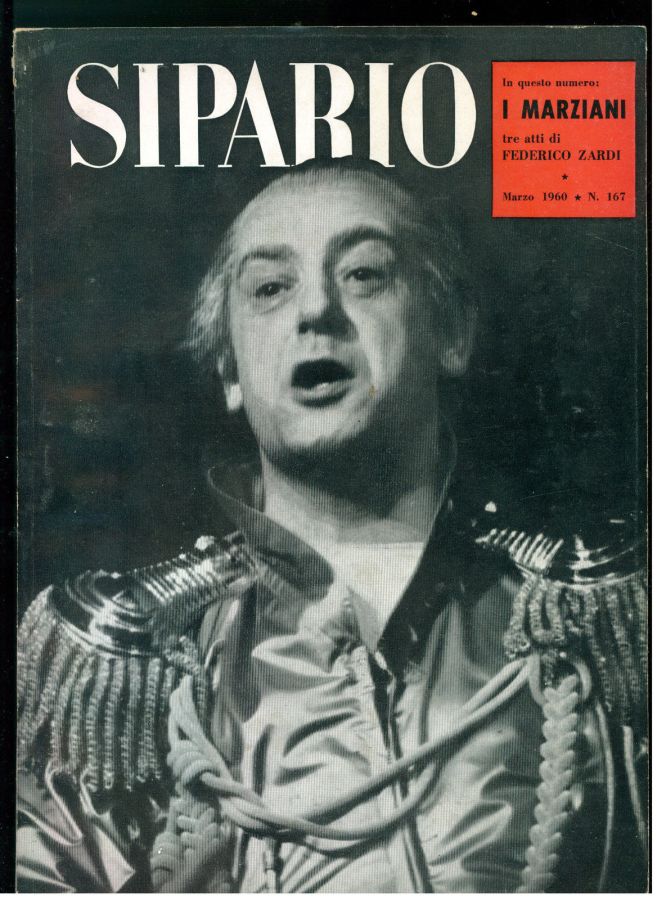 SIPARIO magazine side cover Issue 167  March 1960
