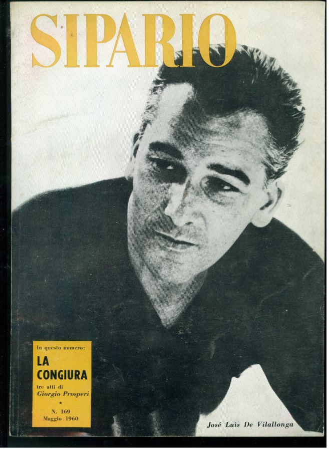 SIPARIO magazine side cover Issue 169  May 1960