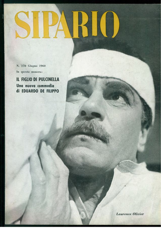 SIPARIO magazine side cover Issue 170 June 1960