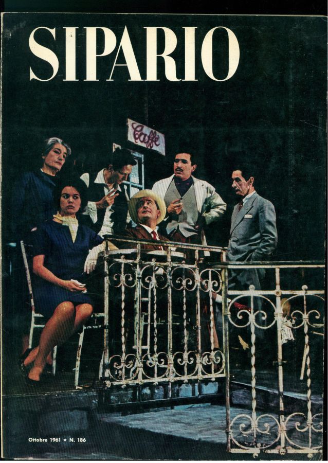 SIPARIO magazine side cover Issue 186 October 1961