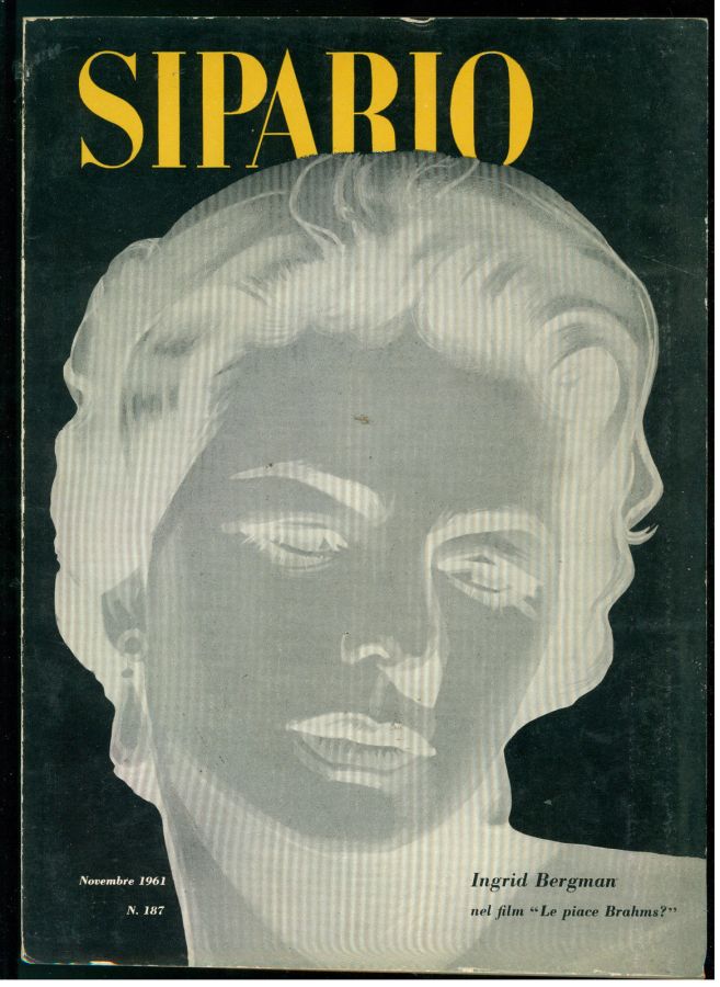 SIPARIO magazine side cover Issue 187  November 1961