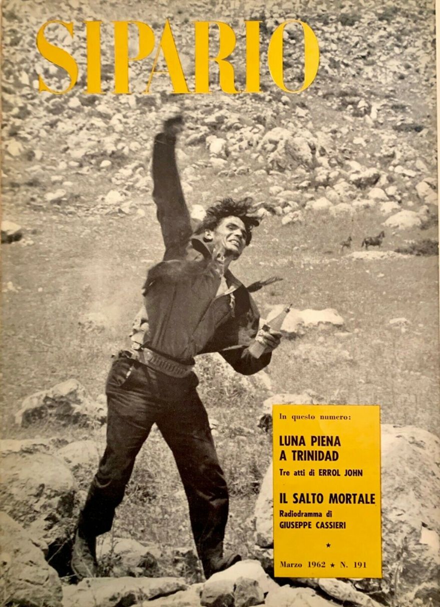 SIPARIO magazine side cover Issue 191 March 1962