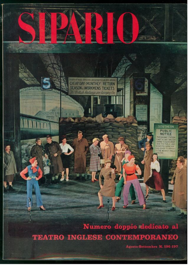 SIPARIO magazine side cover Issue 196-7  August/September 1962