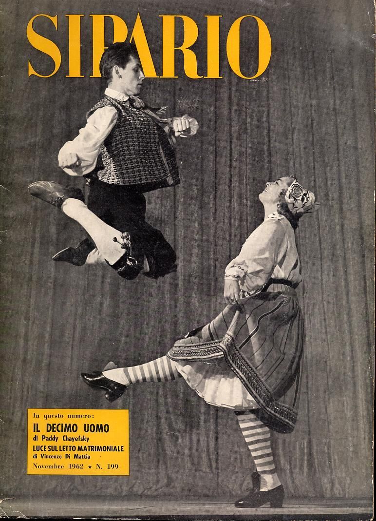 SIPARIO magazine side cover Issue 199 November 1962