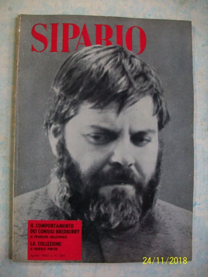 SIPARIO magazine side cover Issue 204  April 1963