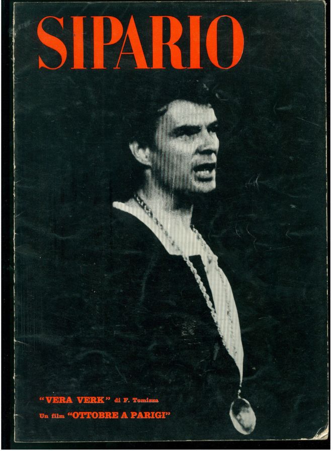 SIPARIO magazine side cover Issue 207  July 1963