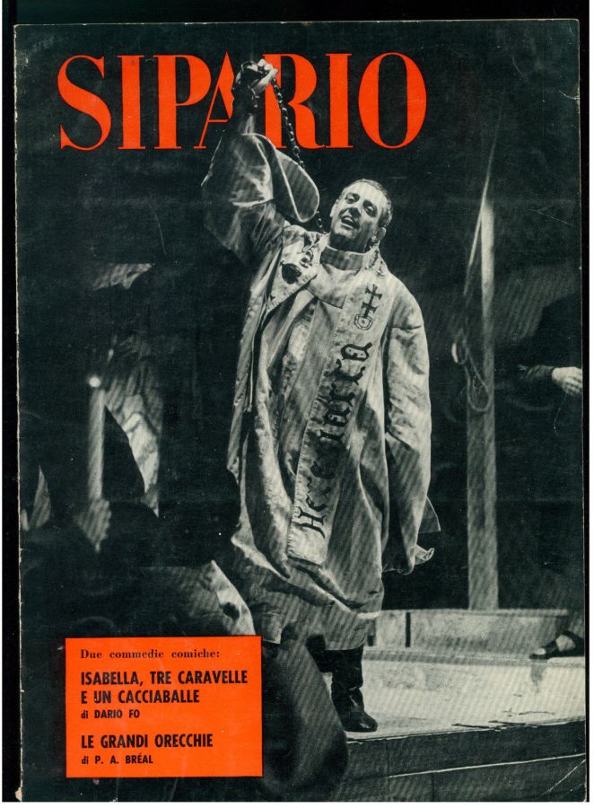SIPARIO magazine side cover Issue 210  October 1963