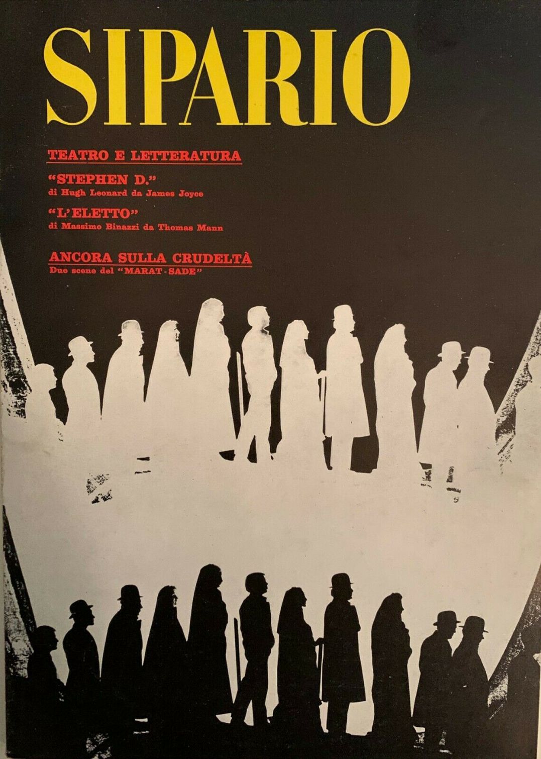 SIPARIO magazine side cover Issue 232-233  August/September 1965