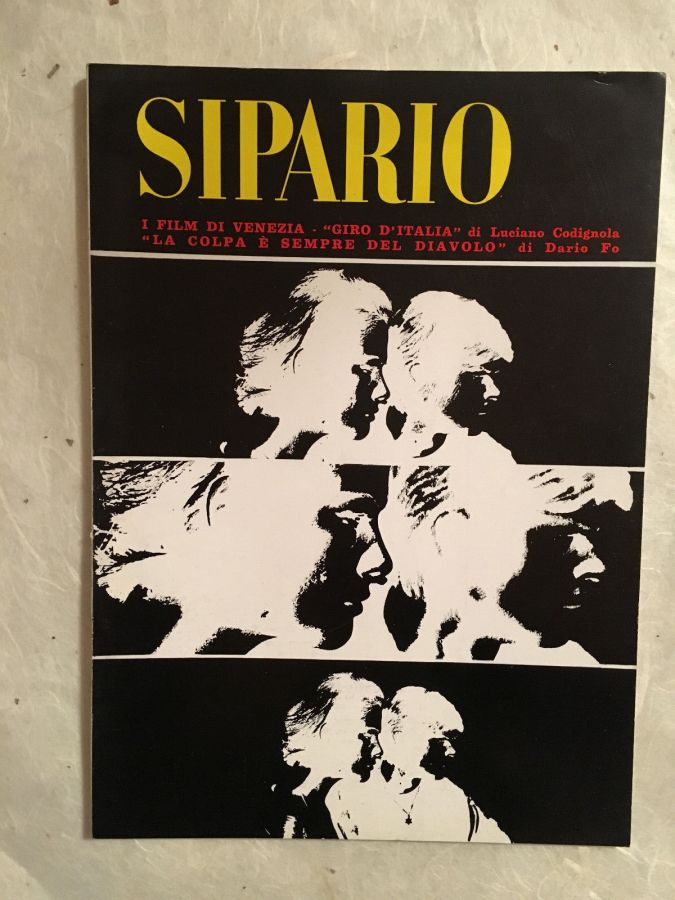 SIPARIO magazine side cover Issue 234  October 1965