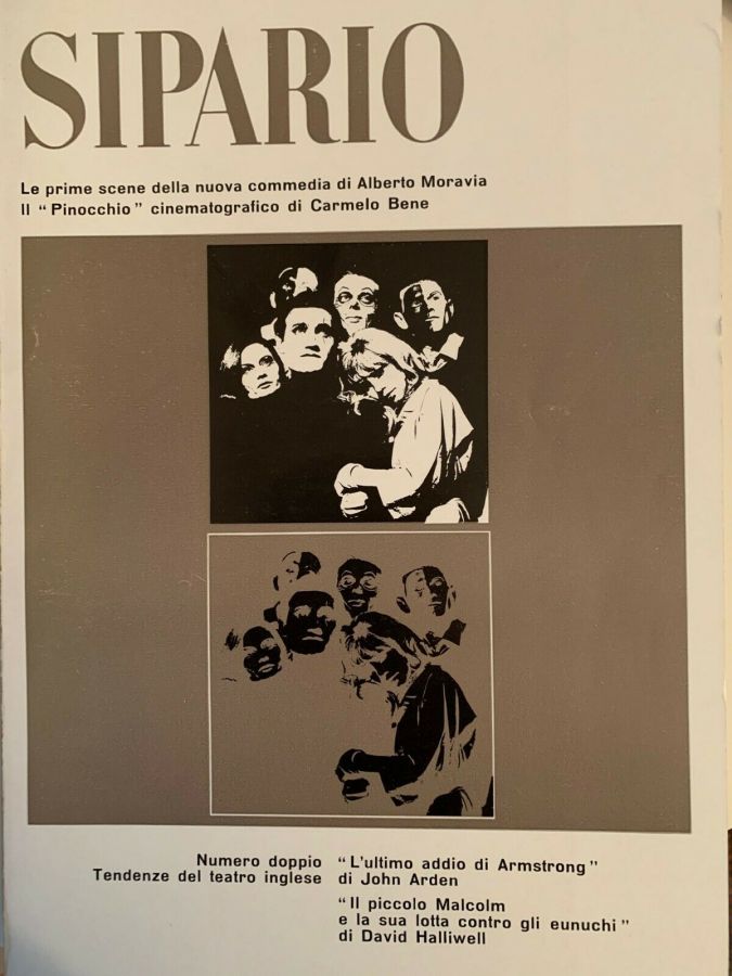 SIPARIO magazine side cover Issue 244-5  August/September 1966