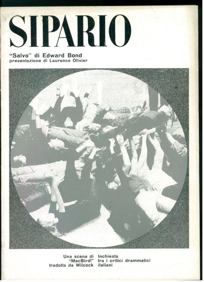 SIPARIO magazine side cover Issue 252  April 1967