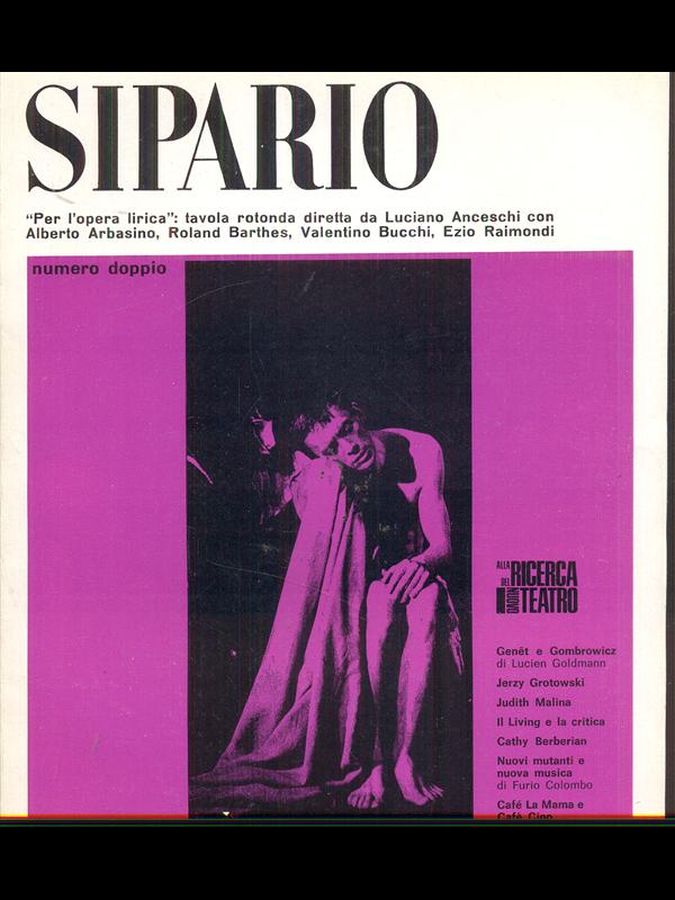 SIPARIO magazine side cover Issue 254  June 1967
