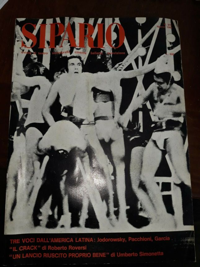 SIPARIO magazine side cover Issue 275  March 1969
