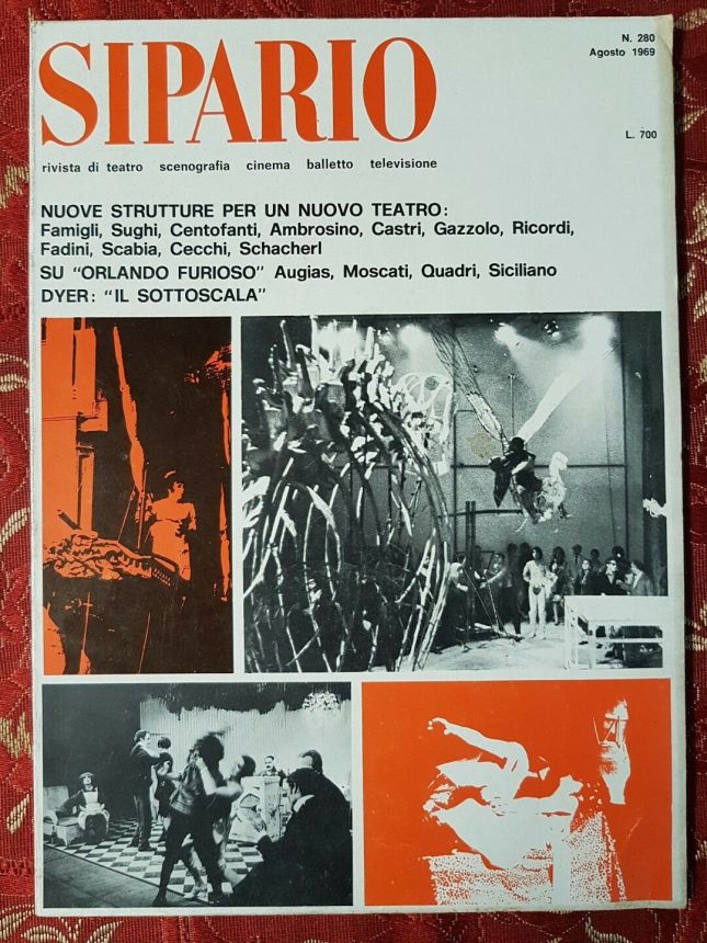 SIPARIO magazine side cover Issue 280  August 1969