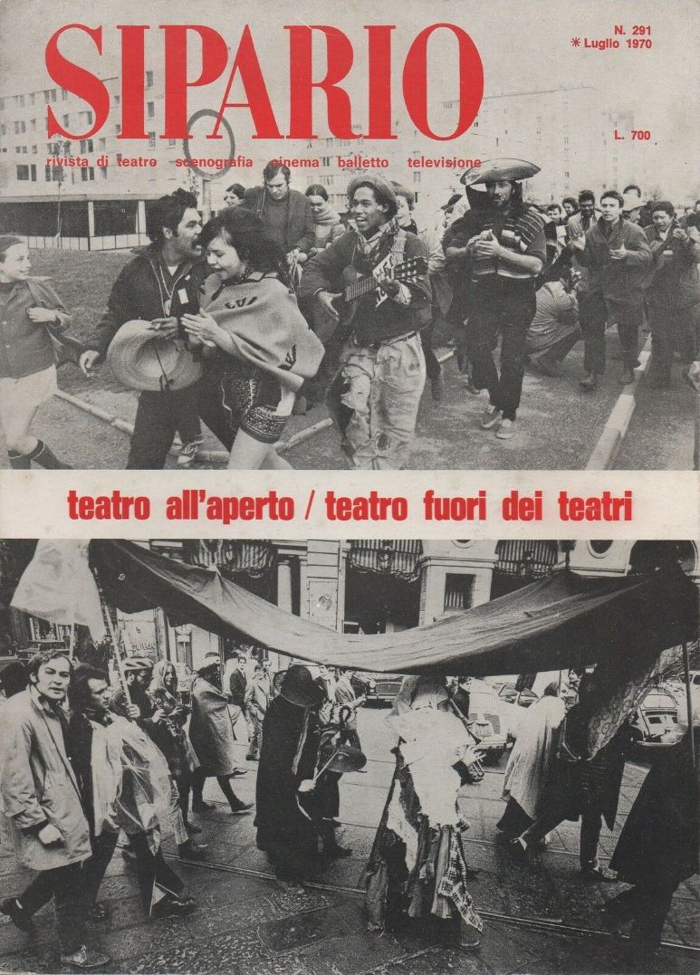 SIPARIO magazine side cover Issue 291  July 1970