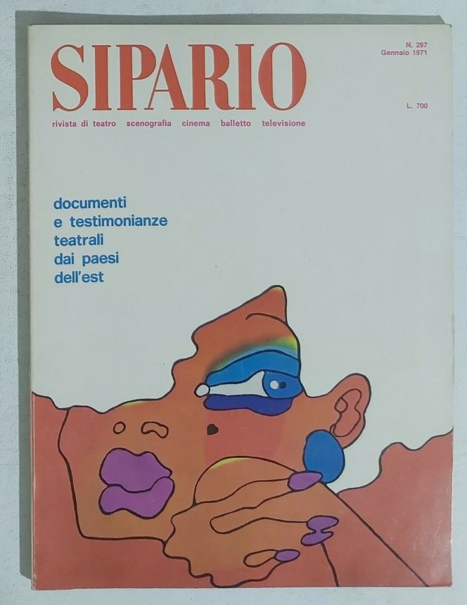 SIPARIO magazine side cover Issue 297  January 1971