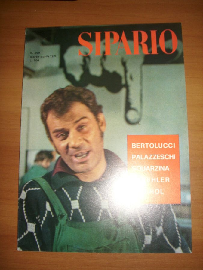 SIPARIO magazine side cover Issue 299  March/April 1971