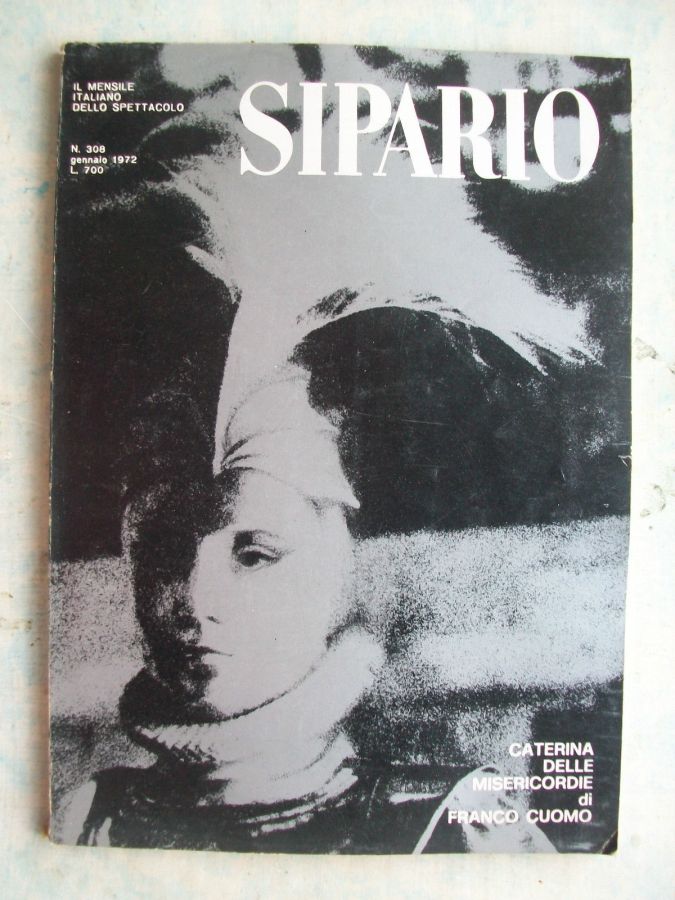 SIPARIO magazine side cover Issue 308  January 1972