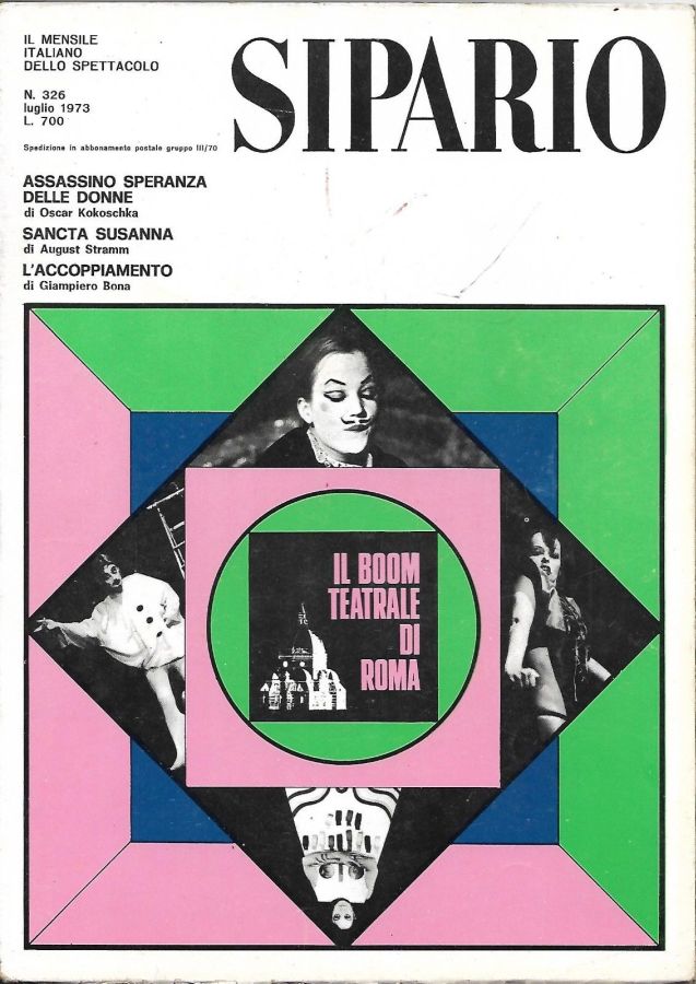 SIPARIO magazine side cover Issue 326  July 1973