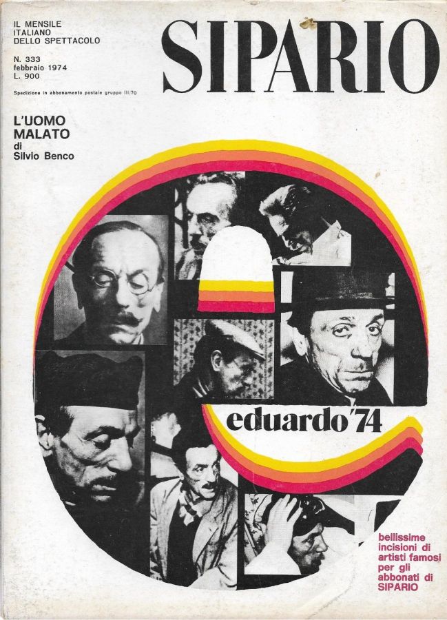 SIPARIO magazine side cover Issue 333  February 1974