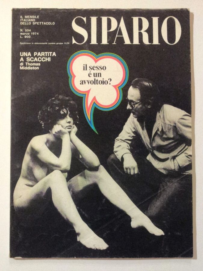 SIPARIO magazine side cover Issue 334  March 1974