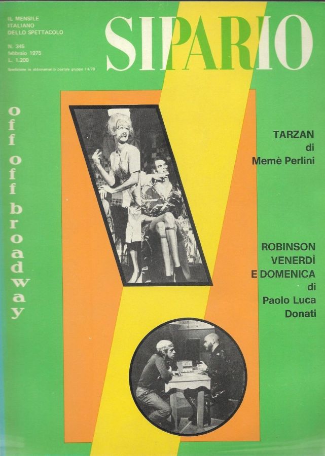 SIPARIO magazine side cover Issue 345  February 1975