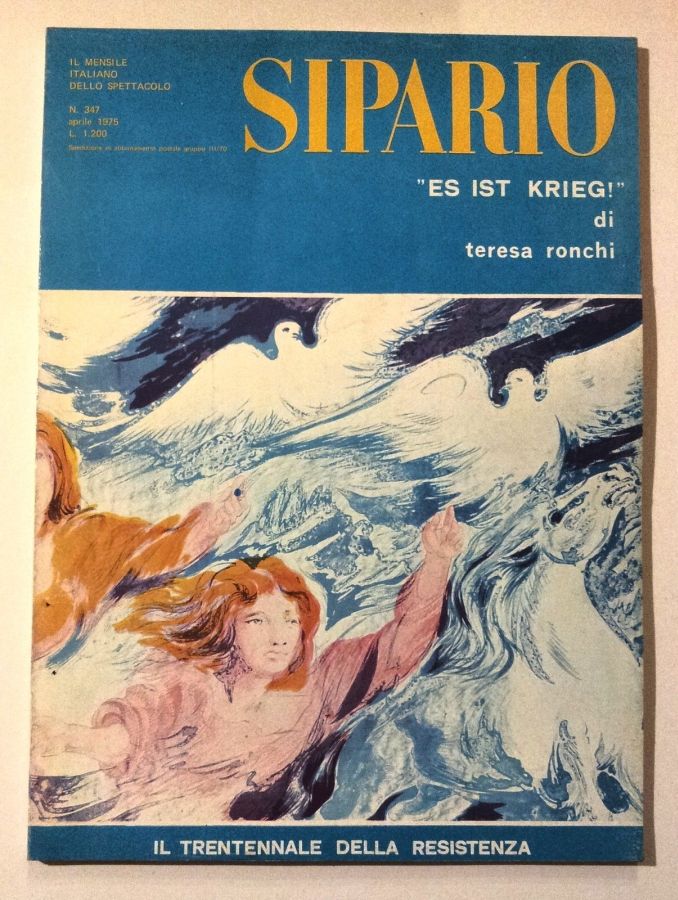 SIPARIO magazine side cover Issue 347  April 1975