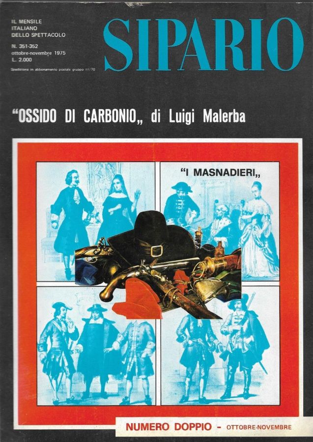 SIPARIO magazine side cover Issue 353-354  October/November 1975