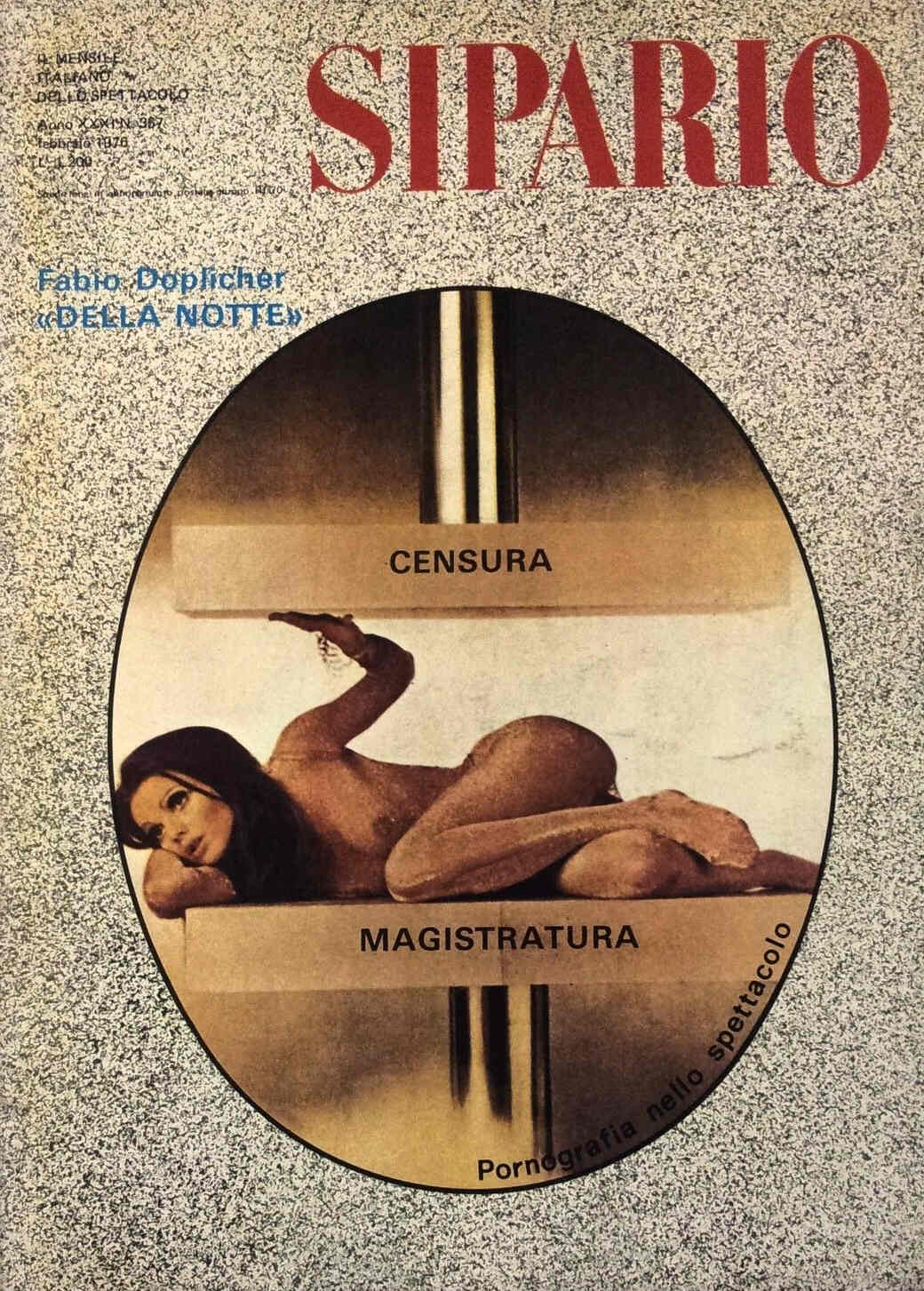 SIPARIO magazine side cover Issue 357 February 1976