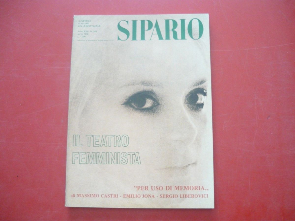 SIPARIO magazine side cover Issue 359  April 1976