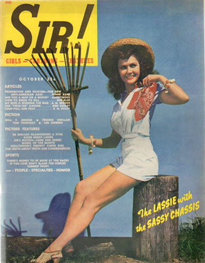 SIR! magazine side cover  October 1942
