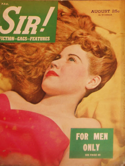 SIR! magazine side cover  August 1944