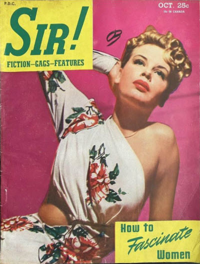SIR! magazine side cover  October 1944