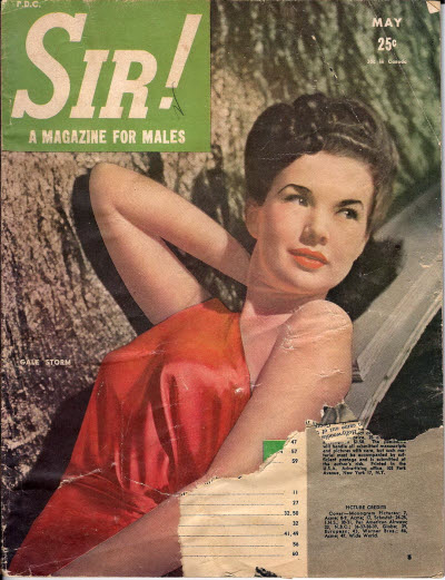 SIR! magazine side cover  May 1945