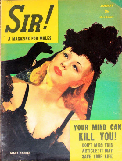 SIR! magazine side cover  January 1946