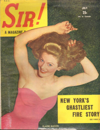 SIR! magazine side cover  July 1946
