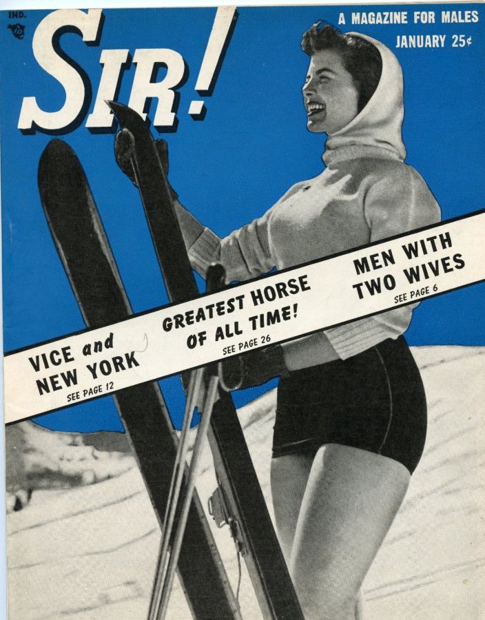 SIR! magazine side cover  January 1949