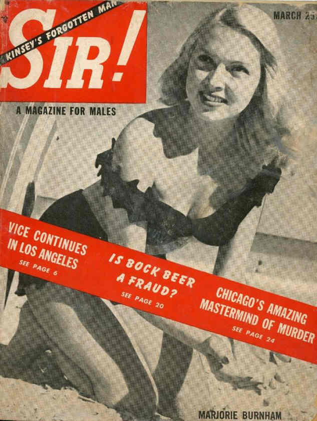 SIR! magazine side cover  March 1950