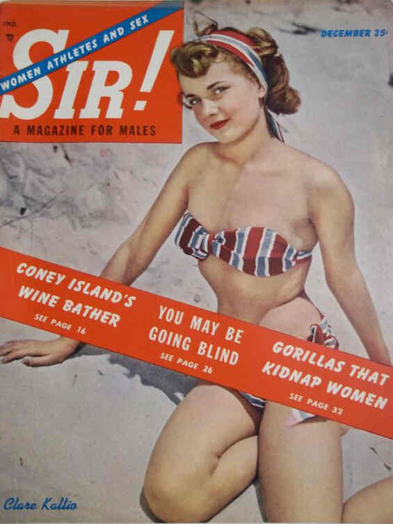 SIR! magazine side cover  December 1950