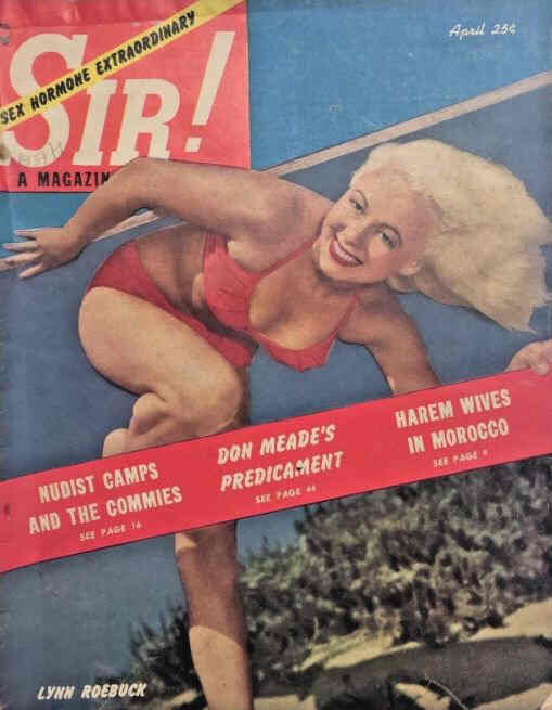 SIR! magazine side cover  April 1951