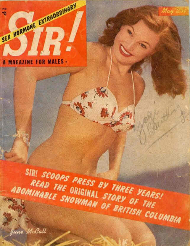 SIR! magazine side cover  May 1952