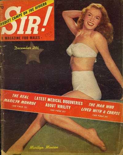 SIR! magazine side cover  December 1952