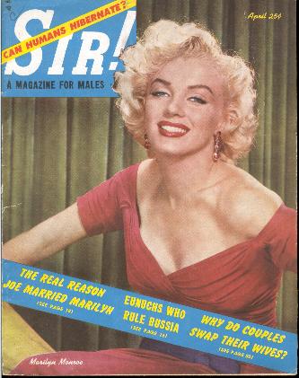 SIR! magazine side cover  April 1954