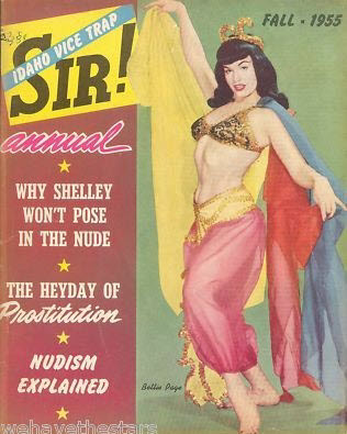 SIR! magazine side cover  Annual Fall 1955