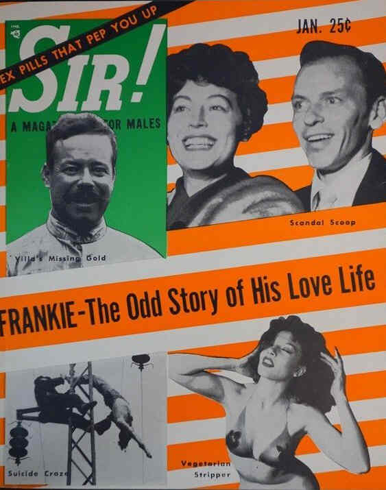 SIR! magazine side cover  January 1956