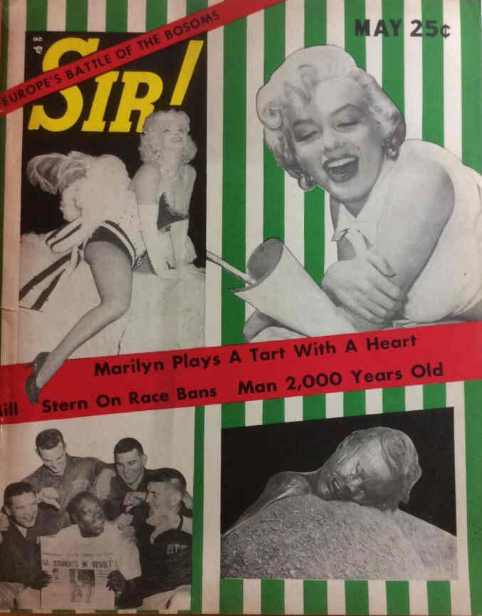 SIR! magazine side cover  May 1956